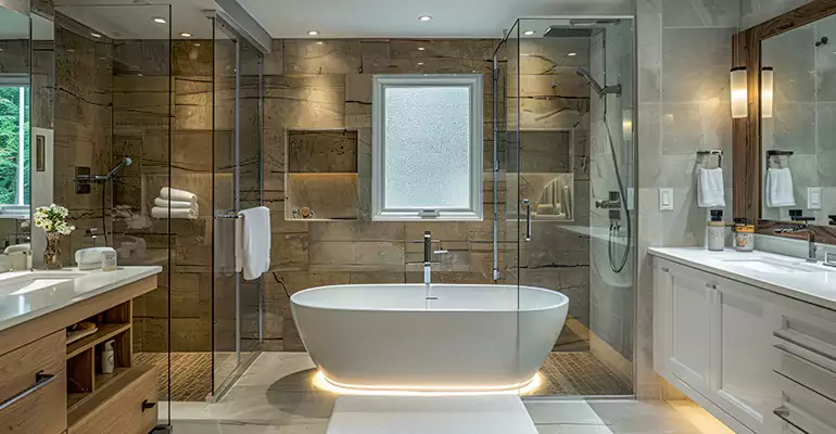 Master Suite Bathroom Remodel in Portland, ME